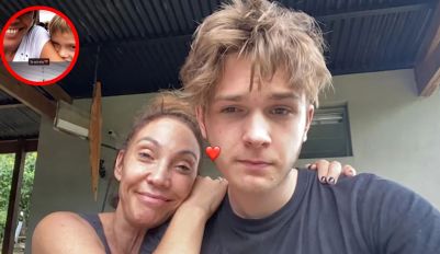 Ernestina Pais y su hijo Benicio Guyot 