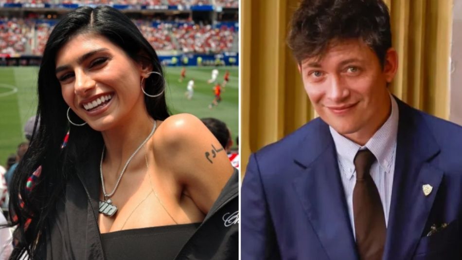 Mia Khalifa y Santiago Caputo