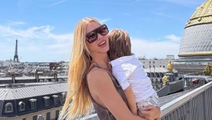 Nicole Neumann y su hijo Cruz