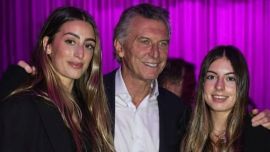 Mauricio Macri vivió el triunfo de Argentina contra Suiza con su hija Antonia y la hija de Juliana Awada, Valentina Barbier