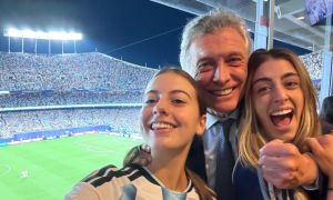 Antonia Macri, Mauricio Macri y Valentina Barbier