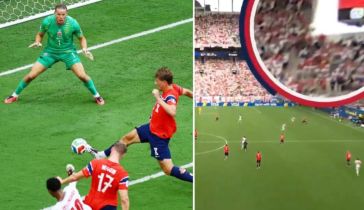 Polémico gol de empate de Inglaterra ante Noruega