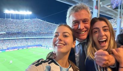 Antonia Macri, Mauricio Macri y Valentina Barbier