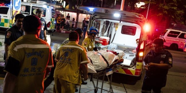 Incendio de un bar en Bangkok