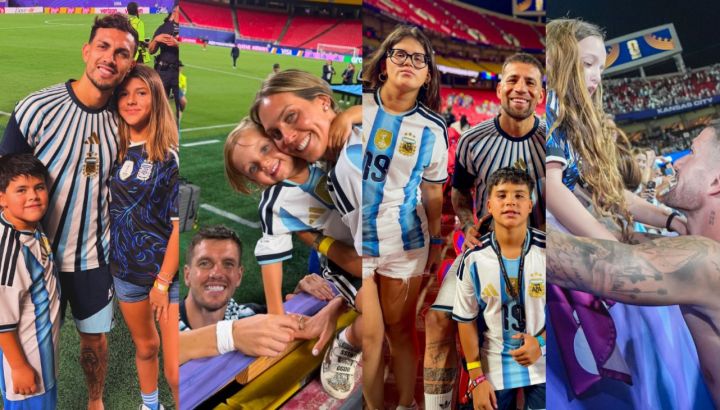 Tras el triunfo ante Suiza, los hijos de los jugadores de la Selección Argentina improvisaron un partido con una botella: el tierno video