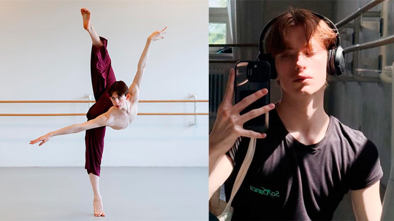 El joven Guillermo Rolutti de apenas 20 años, hizo historia al convertirse en el primer latinoamericano aceptado directamente en el último año de la Academia Vaganova. | Foto:Cedoc