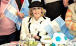 La Mirthoneta: Legrand festejó el triunfo argentino con un té en su casa