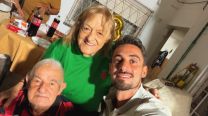 Nicolás Occhiato, su abuela Conce y su abuelo