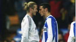 El histórico cruce de Lionel Scaloni con David Beckham