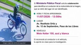 La Justicia de Corrientes identificó a un motociclista que causó un choque, dejó a una persona grave y huyó