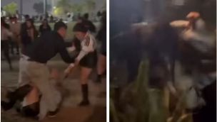 brutal golpiza en la costanera de corrientes