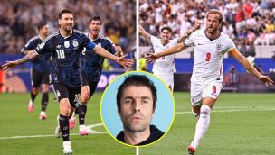 Liam Gallagher, Lionel Messi y Harry Kane