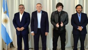 Milei con gobernadores peronistas 