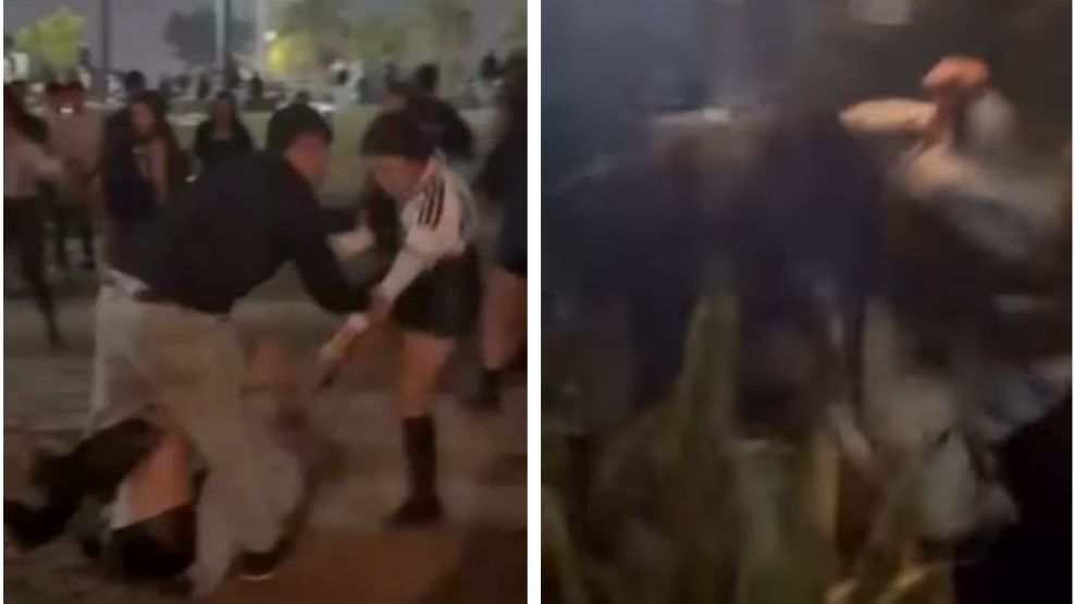 brutal golpiza en la costanera de corrientes