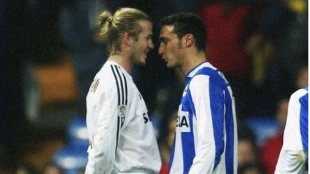 El histórico cruce de Lionel Scaloni con David Beckham