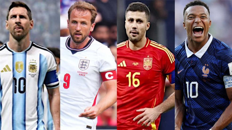 Messi, Harry Kane, Rodri Hernández y Mbappé 13072026