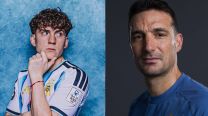Colo Barco y Lionel Scaloni