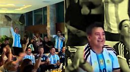Insaurralde anoche, viendo el partido en lo de Fernández Prieto 13072026