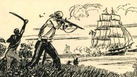 Ilustración de la gesta de 1827.