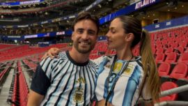 La reflexión de Caro Calvagni, la mujer de Nicolás Tagliafico, en la previa a la semifinal contra Inglaterra: "Me resta años de vida"
