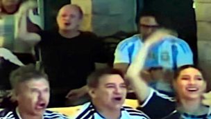 Insaurralde anoche, viendo el partido en lo de Fernández Prieto 13072026