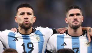 Nicolás Otamendi y Rodrigo de Paul