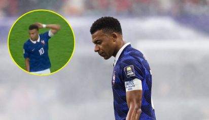 Kylian Mbappé reacciona tras la derrota por 0-2, durante el partido de semifinales de la Copa Mundial de la FIFA 2026 entre Francia y España