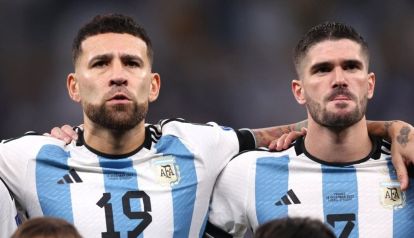 Nicolás Otamendi y Rodrigo de Paul