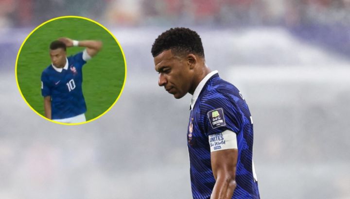 La reacción de Kylian Mbappé al gol de España que dejó afuera de la final del Mundial a Francia que se volvió viral