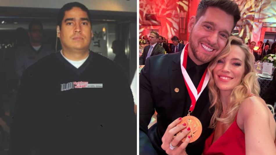 José, Luisana Lopilato y Michael Bublé