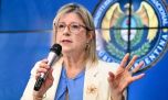 Ministra Monteoliva: no se puede entrar al estadio con remeras de "Las Malvinas son argentinas"