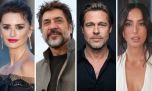 Penélope Cruz y Javier Bardem apoyaron a la selección española junto a Brad Pitt e Inés De Ramón