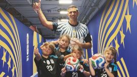 Los hijos de La Scaloneta: las tiernas fotos de los jugadores junto a sus herederos en modo "hinchas"