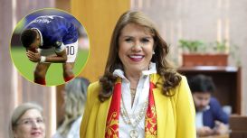 La senadora paraguaya Celeste Amarilla celebró la derrota de Francia con un look inspirado en España: "Llegó el karma"