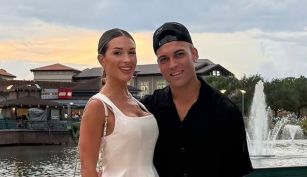 Agustina Gandolfo y Lautaro Martínez
