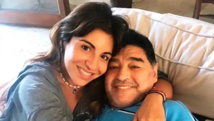 Las emotivas fotos que compartió Gianinna Maradona con Diego antes del duelo de Argentina contra Inglaterra