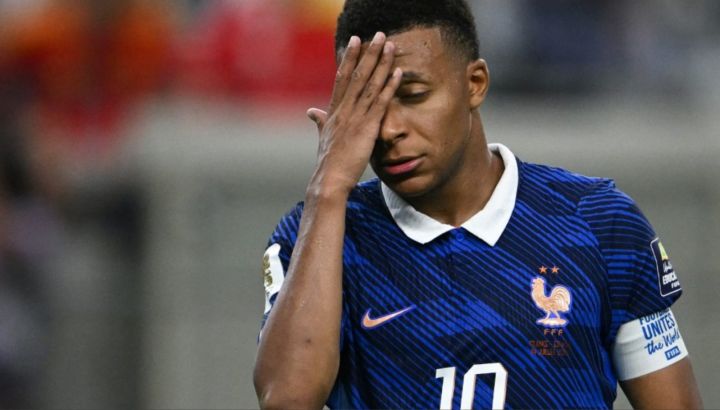 Kylian Mbappé en la eliminación de Francia