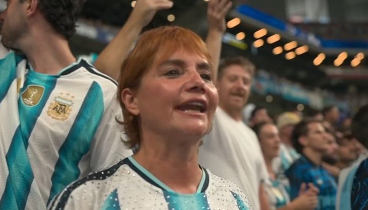 El video de Nancy Pazos en el partido de Argentina e Inglaterra en el Mundial 2026 que se volvió viral