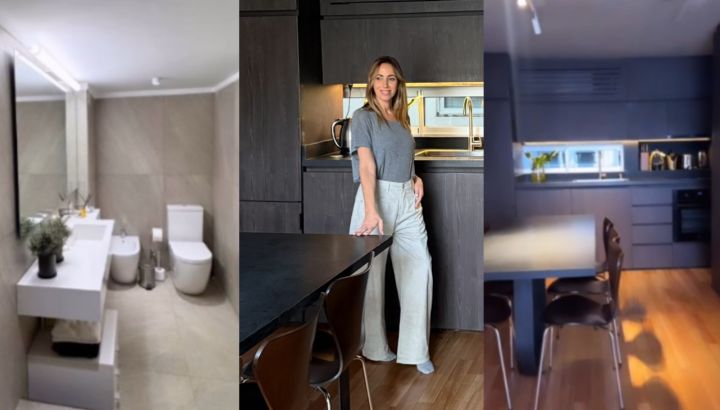 Ambientes sofisticados y modernos: Paula Varela mostró la impactante remodelación de la cocina y el baño de su casa