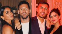 Lionel Messi y Antonela Roccuzzo, Leandro Paredes y Camila Galante