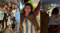 Juliana Awada festejó el triunfo de Argentina