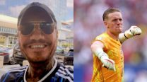 Marcelo Tinelli y Jordan Pickford