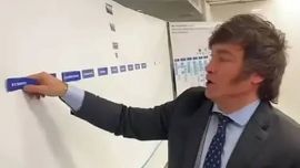El posteo de Milei después del partido: "¡Afuera!"
