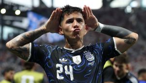 Enzo Fernández en Argentina vs. Inglaterra