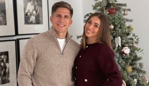 Giuliano Simeone junto a su novia, Irene Aritza