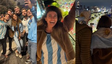 Juliana Awada festejó el triunfo de Argentina