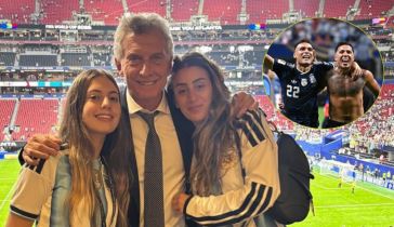 Mauricio Macri, su hija Antonia y la hija de Juliana Awada, Valentina Barbier