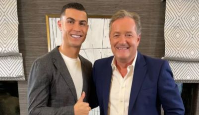 Cristiano Ronaldo y Piers Morgan