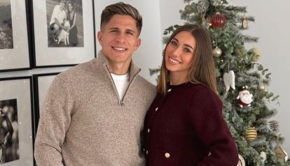 Giuliano Simeone junto a su novia, Irene Aritza