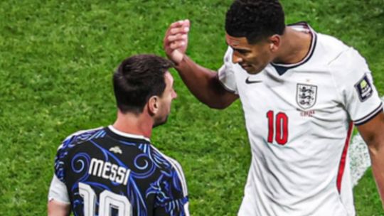 Video: el cruce verbal entre Messi y Bellingham en el triunfo contra Inglaterra